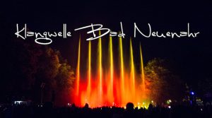 Klangwelle die Show aus Licht und Wasser im Kurpark von Bad Neuenahr