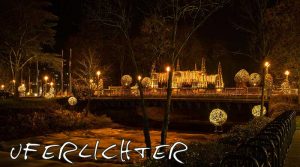 Uferlichter im Kurpark und der Ahrallee von Bad Neuenahr
