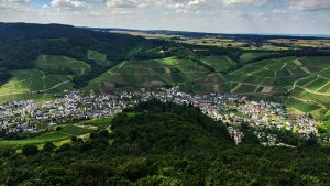 Blick vom Krausberg im Weinort Dernau