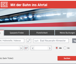Mit der Bahn ins Ahrtal reisen