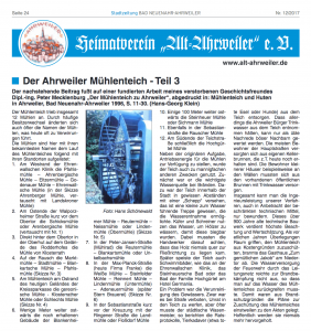 Der Ahrweiler Mühlenteich
